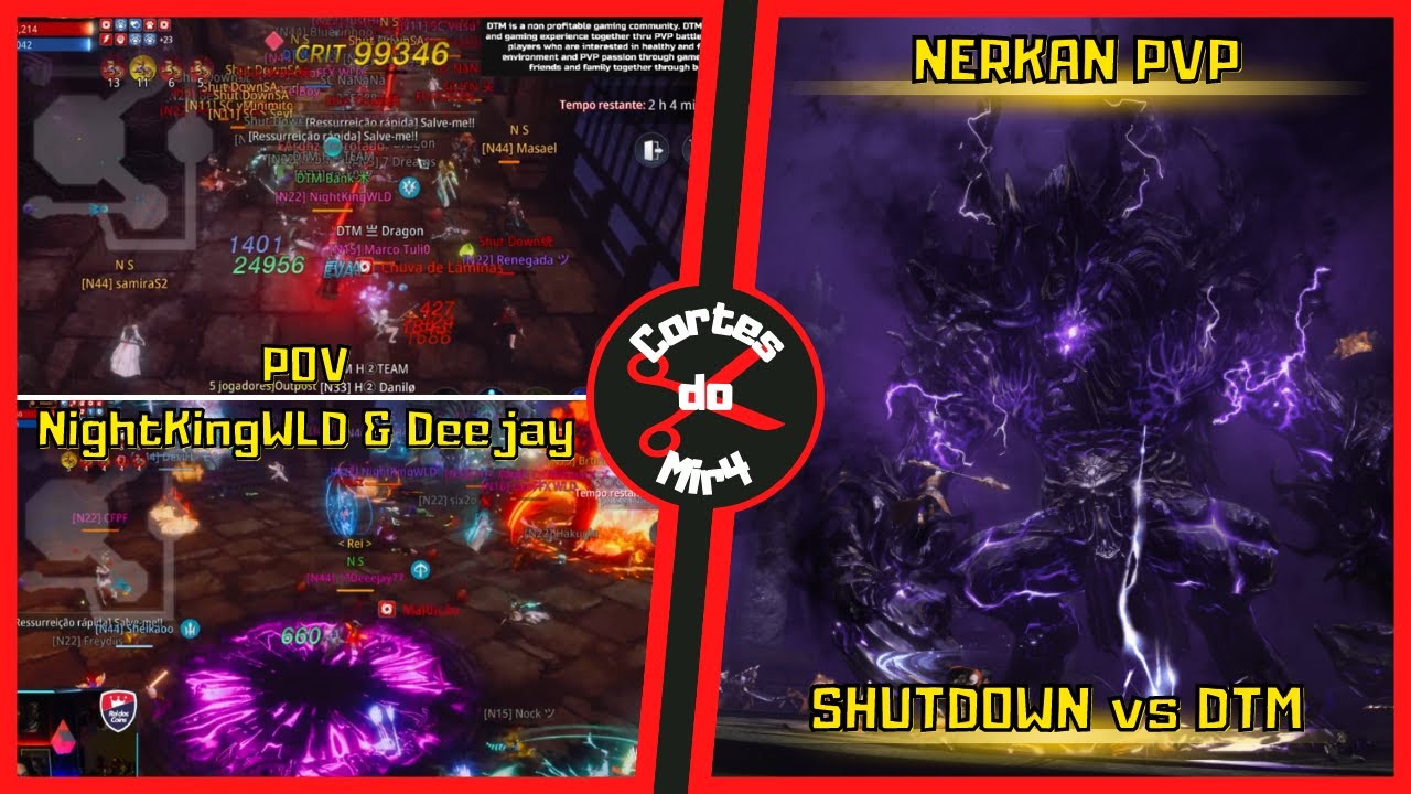 A GUERRA NO NERKAN - Shutdown VS DTM | Pov: NightKingWLD (Felipe) & Deejay