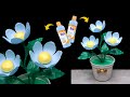 How to make Very Easy and Beautiful Plastic Bottle Flower | Cara membuat bunga dari botol plastik