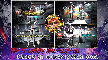 Top 5 freefire Lobby xml।xml+cc+clip। check in description box📮 @rafimahmudhridoy #am_editors_bd#xml