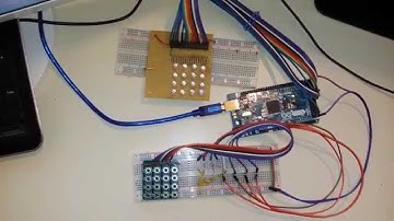 4x4 led button matrix arduino mega
