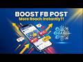 How To Boost a Facebook Post | Facebook Bot