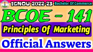 BCOE 141 Solved Assignment 2023 IGNOU BCOMG Fifth Semester BCOE141 Solved Assignment 2022-23