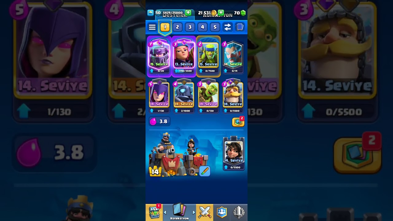 SATILIK CLASH ROYELE 9.5K 12 EVRIM videosu