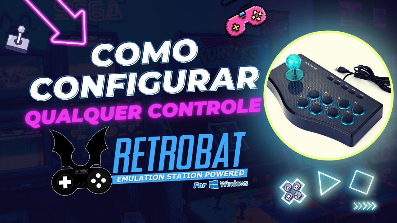 Configurando qualquer controle genérico no Retrobat - YouTube
