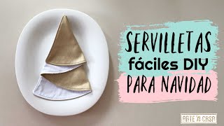 Crea servilletas originales navideñas