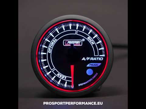 Prosport AFR Air/fuel ratio narrowband gauge 52mm WRC Series Peak & Warning