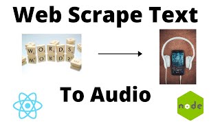 Web Scrape Article and Turn Text to Audio | React JS Node JS