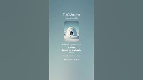 Stan’s Anthem (Suno AI Stan Marsh song)