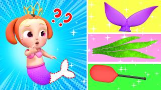 Baby Mermaid Lost Tail | Where Is My Tail? | Police Officer Song | Rosoo Happy Time &amp; Kids Songs