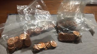 Coin roll Hunting Uncirculated  Wheat cents