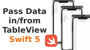 Pass Data from TableView and ViewController (Swift 5, Xcode 11) - 2020 iOS Development