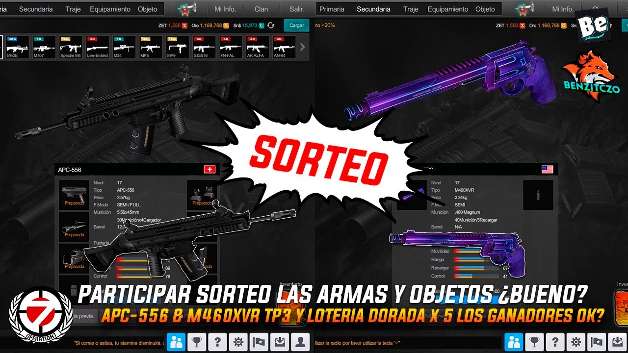 [SORTEO] APC-556 & M460XVR TP3 Y LOTERIA DORADA x5 ✨🎁 | Operation 7 Softnyx