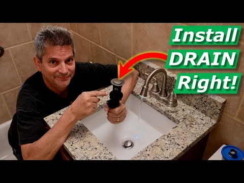 How To Install Bathroom Sink Drain/Faucet, No Leaks Under Gasket, Threads [SOLVED]