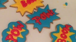 Comic Book Action Word Cookies | Paola Espinoza