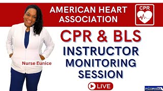 ❤️ American Heart CPR and BLS Instructor Monitoring Session with a Real Student | Teaching Demo