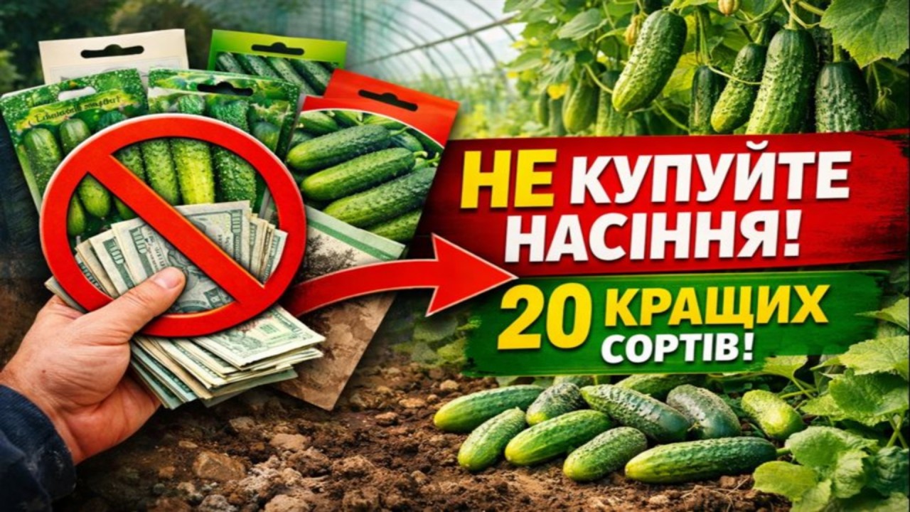 НЕ КУПУЙТЕ НАСІННЯ ОГІРКІВ, доки не подивитесь це! 20 найкращих сортів для теплиці та ґрунту.