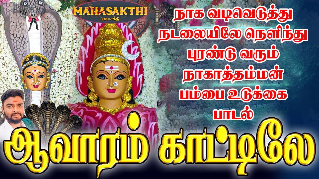 நாக வடிவெடுத்து நடலையிலே நெளிந்து புரண்டு வரும் நாகாத்தம்மன் பம்பை உடுக்கை பாடல் | ஆவாரம் காட்டிலே