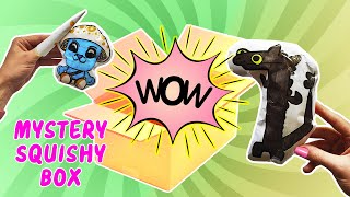 Random Mystery Squishy Box | Toothless Dancing Meme Smurf Cat DIY + School Supplies | Paper Squishy