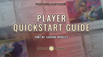 How to Load Rulebooks for Players in Fantasy Grounds | Fantasy Grounds QuickStart Guides