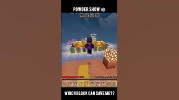 Which Block Can Save Me?? #shorts #minecraft #tedrush