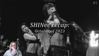 I react to: "SHINee Recap October 2023"