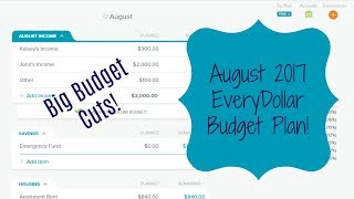 August EveryDollar Budget Plan!