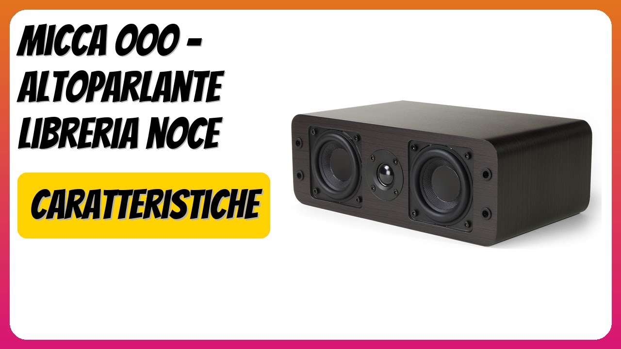 Micca MB42X-C G2 – Altoparlante Canale Centrale 2 Vie Per Home Theater, 100W