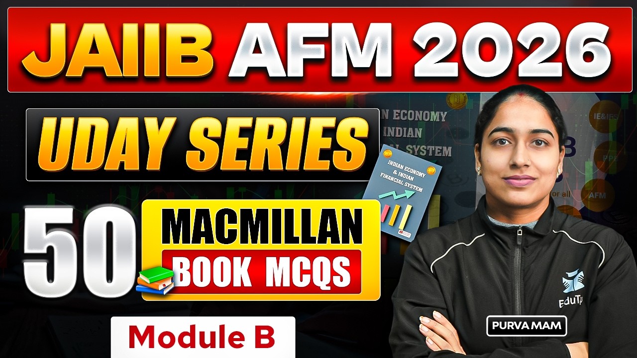 JAIIB AFM 2026 Macmillan Book Video Lectures | JAIIB MCQ Questions Practice | JAIIB Online Classes