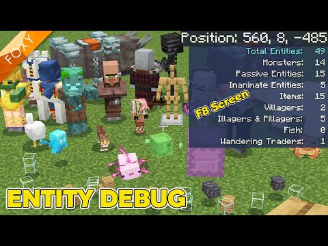 Thumbnail For Minecraft Add-On: Entity Debug Screen - No Cheats