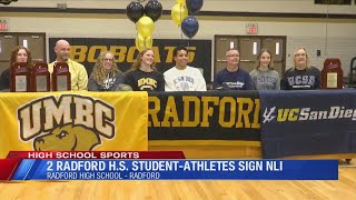 Two Radford H.S. Bobcat Student-Athletes sign National Letters of Intent
