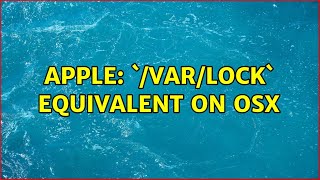 Apple: `/var/lock` equivalent on OSX (2 Solutions!!) screenshot 5