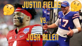 How Justin Fields Compares To Josh Allen