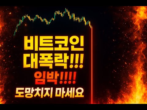 비트코인 대폭락!!! 도망치지 마세요!! #비트코인 #bitcoin #비트코인