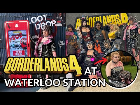 Borderlands 4 TAKES OVER Waterloo Station! 😱 | Borderlands 4 Cosplay Event in London