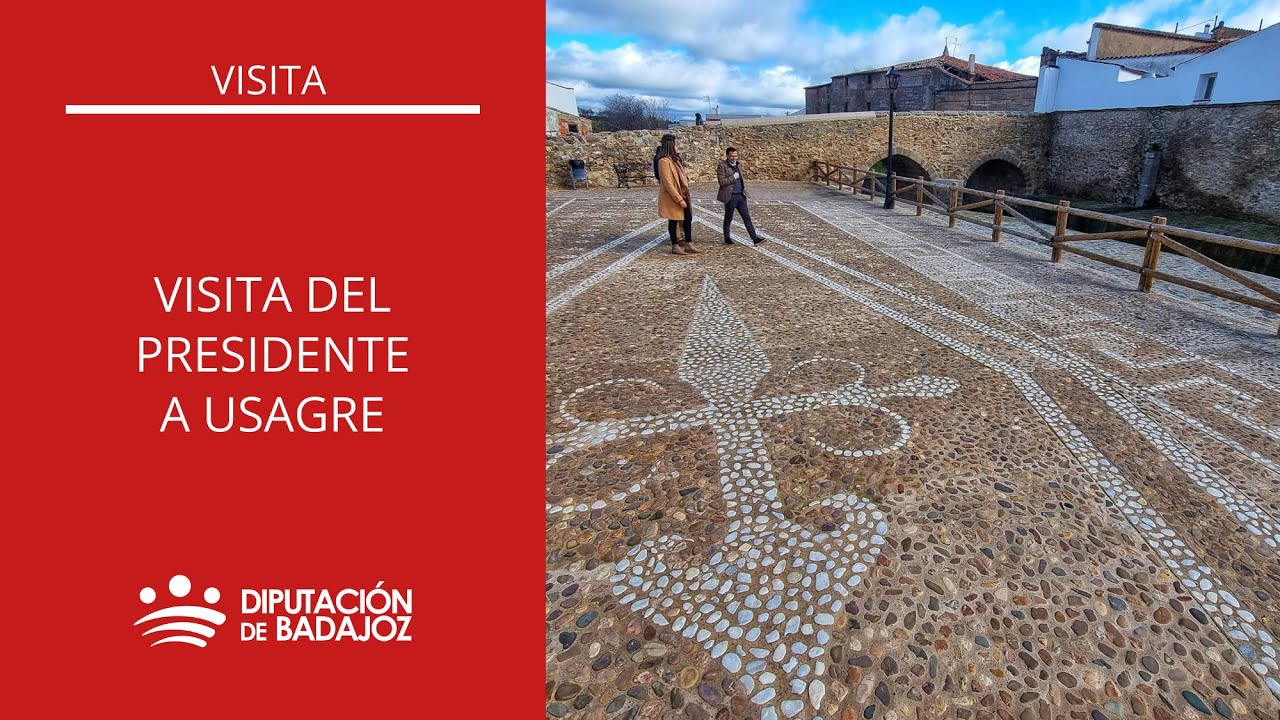 Visita del presidente Miguel Ángel Gallardo a Usagre