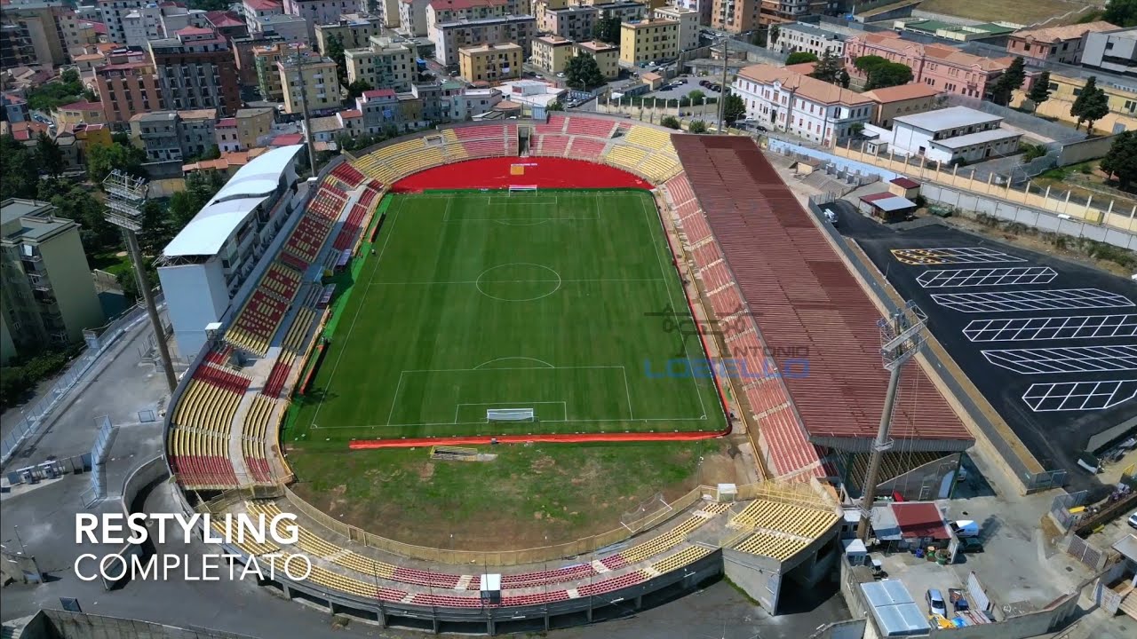 Stadio N. Ceravolo restyling - prima - durante - dopo - vista drone ✈️ by Antonio Lobello Ugesaru