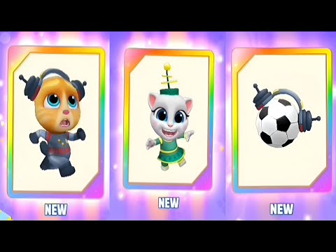 Colourful Space Album Sticker's Collection My Talking Tom Friends Gameplay IOS Update!!!