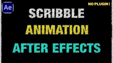 Scribble Text Animation After Effects Tutorial
