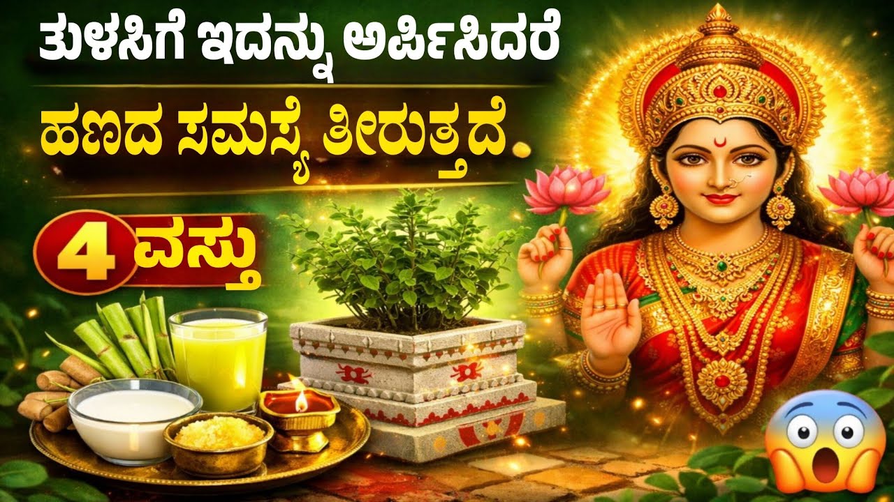ತುಳಸಿಗೆ ಈ 4 ವಸ್ತುಗಳನ್ನು ಅರ್ಪಿಸಿದರೆ ಲಕ್ಷ್ಮೀ ದೇವಿಯ ಅಪಾರ ಕೃಪೆ | Tulasi Pooja Rules Kannada