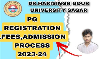 DHSGU UNIVERSITY SAGAR PG ADMISSION 2023 | DHSGSU PG REGISTRATION PROCESS & FEES 2023-24 | CUET PG