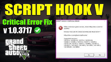 GTA V Script Hook V Error Fix Guide | Working Method for Update 1.03717