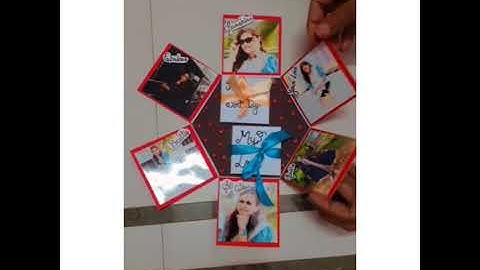 Handmade birthday explosion box. Check description for order ❤️ #shorts #nandyscrafty #explosionbox