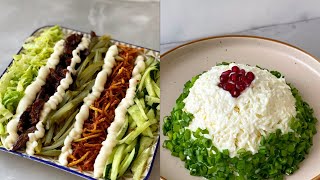 2 EASY SALADS PER HOLIDAY TABLE.