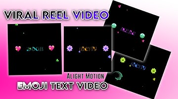 Text ❤emoji lyrics 😍video editing tutorial | alight motion video tutorial