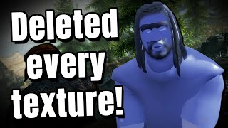 Skyrim but I Deleted Every Texture!