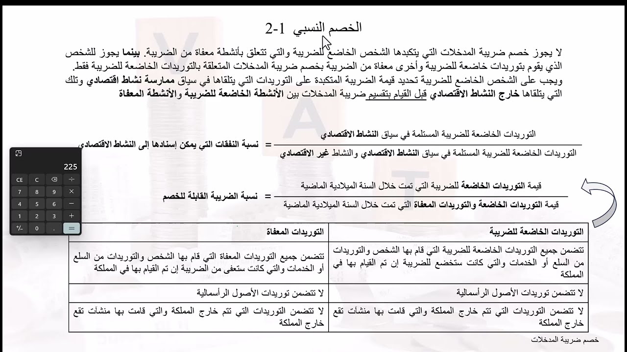 المحاضرة الثالثة - دورة ضريبة القيمة المضافة