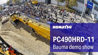 K100 system for PC490HRD-11 demolition excavator at bauma 2022