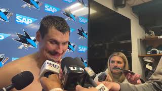 Orlov on Mukhamadullin's Confidence, Art of Open-Ice Hit | Sharks vs. Bruins Post-Game (11.23.25)