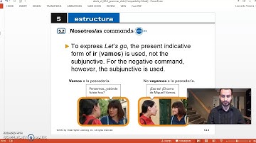 Nosotros Commands - Spanish 3 Honors