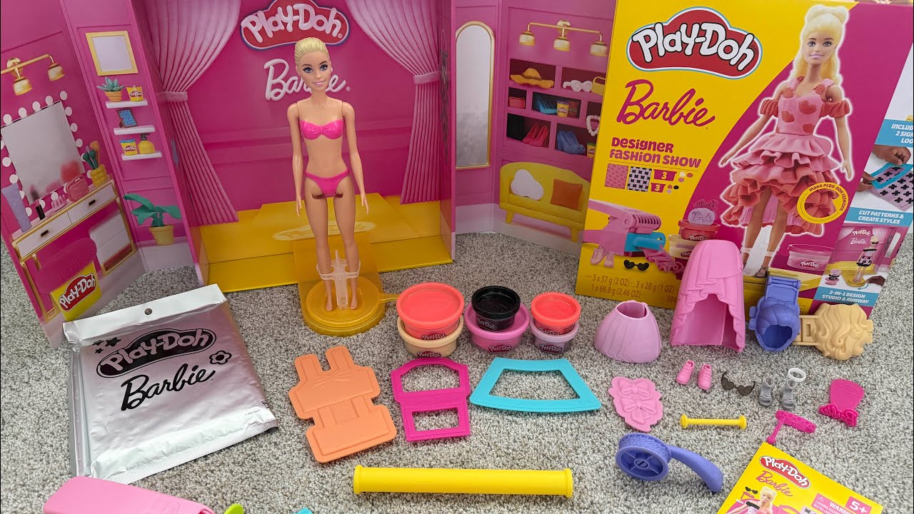 MUST-HAVE New Barbie Play-Doh Set - Overview of Pieces *Top Holiday Toy Idea*